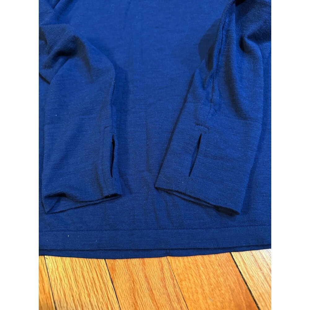 Athleta Foresthill Ascent Wool Blend Turtleneck Top Womens XS Blue Capsule EUC - Picture 10 of 10